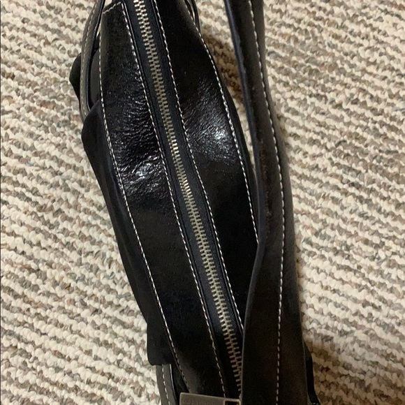 KC REACTION black nylon bag with leather trim - Picture 5 of 10